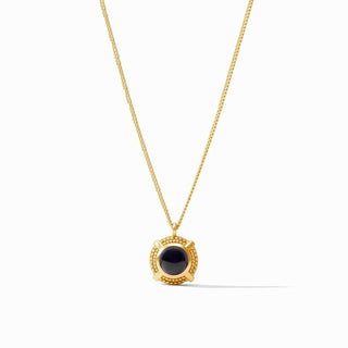 Julie Vos Necklaces Julie Vos Cabochon Solitaire Necklace Obsidian Black