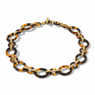 Julie Vos Necklaces Julie Vos Madison Link Necklace Tortoiseshell