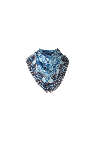 Kinross Paisley Print Square Scarf