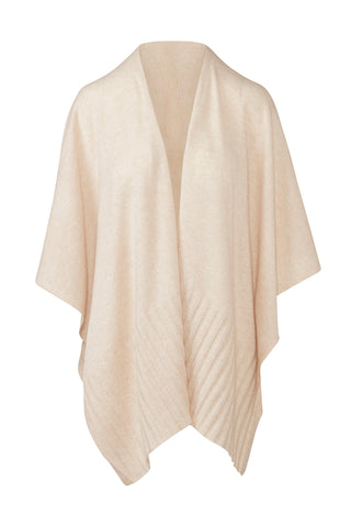Kinross Cashmere Ruana in Sandstone