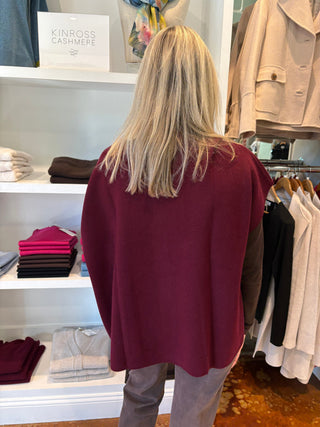 Kinross S/L Button Mock Cardigan Kinross