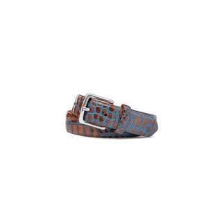 Kleinberg Men's Belts Blue / 34 Kleinberg Two-Toned Embossed Belt