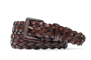 Kleinberg Classic Leather Braid Belt