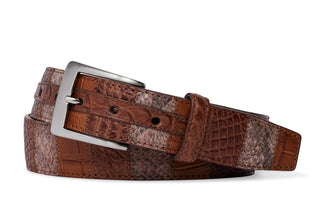 Kleinberg Men's Belts Kleinberg Men's Matte Aligator Patchwork Belt