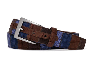 Kleinberg Men's Belts W. Kleinberg Matte Aligator Patchwork Belt