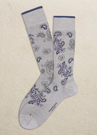 Marcoliani Men's Socks Beige Marcoliani Jali Paisley Men's Socks