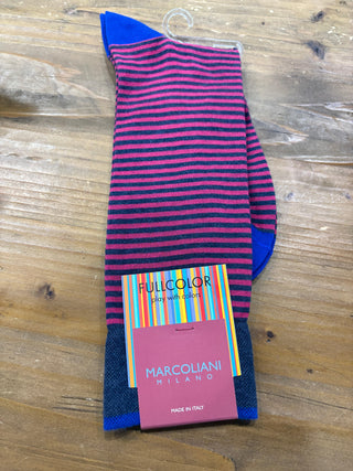 Marcoliani Palio Stripe Socks Mid Calf