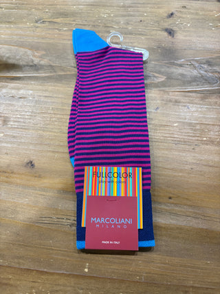 Marcoliani Palio Stripe Socks Mid Calf