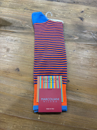 Marcoliani Palio Stripe Socks Mid Calf