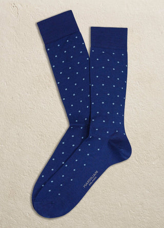 Marcoliani Milano Polka Dot Cotton Socks Mid Calf