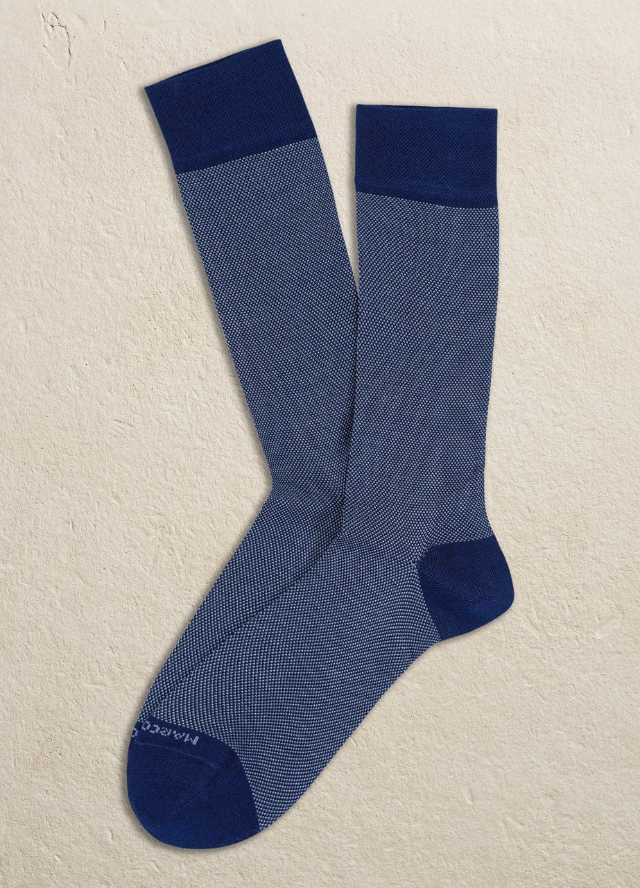 Marcoliani Men's Socks Ocean Marcoliani - Pima Lisle Birdseye 3741T