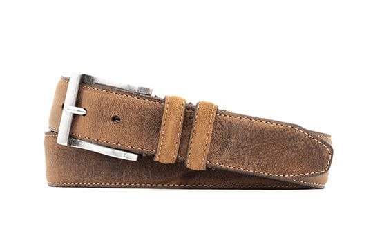 Martin Dingman Men's Belts Bill Kudu Safari Mocha Belt