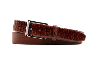 Martin Dingman Men's Belts Chestnut / 44 Martin Dingman Genuine Chestnut Ostrich Belt