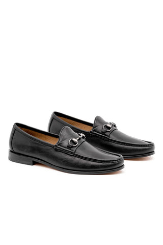 Martin Dingman Men's Shoes Black / 8 Martin Dingman Addison II Horse Bit Men's Loafer