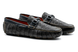 Martin Dingman -Monte Carlo Alligator Grain Horse Bit Loafers