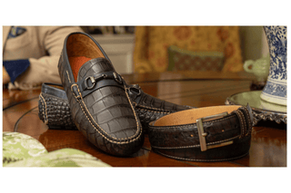 Martin Dingman -Monte Carlo Alligator Grain Horse Bit Loafers