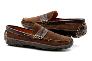 Martin Dingman Monte Carlo Penny Loafer - Briar Brown