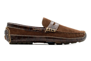 Martin Dingman Monte Carlo Penny Loafer - Briar Brown