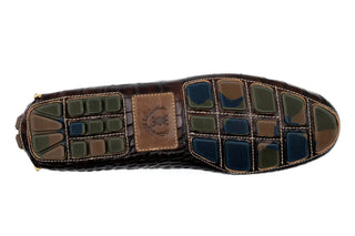 Martin Dingman Monte Carlo Penny Loafer - Briar Brown