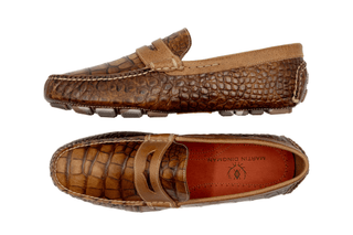 Monte Carlo Alligator Grain Loafer - Honey