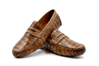 Monte Carlo Alligator Grain Loafer - Honey