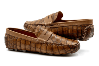 Monte Carlo Alligator Grain Loafer - Honey