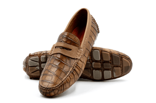 Monte Carlo Alligator Grain Loafer - Honey