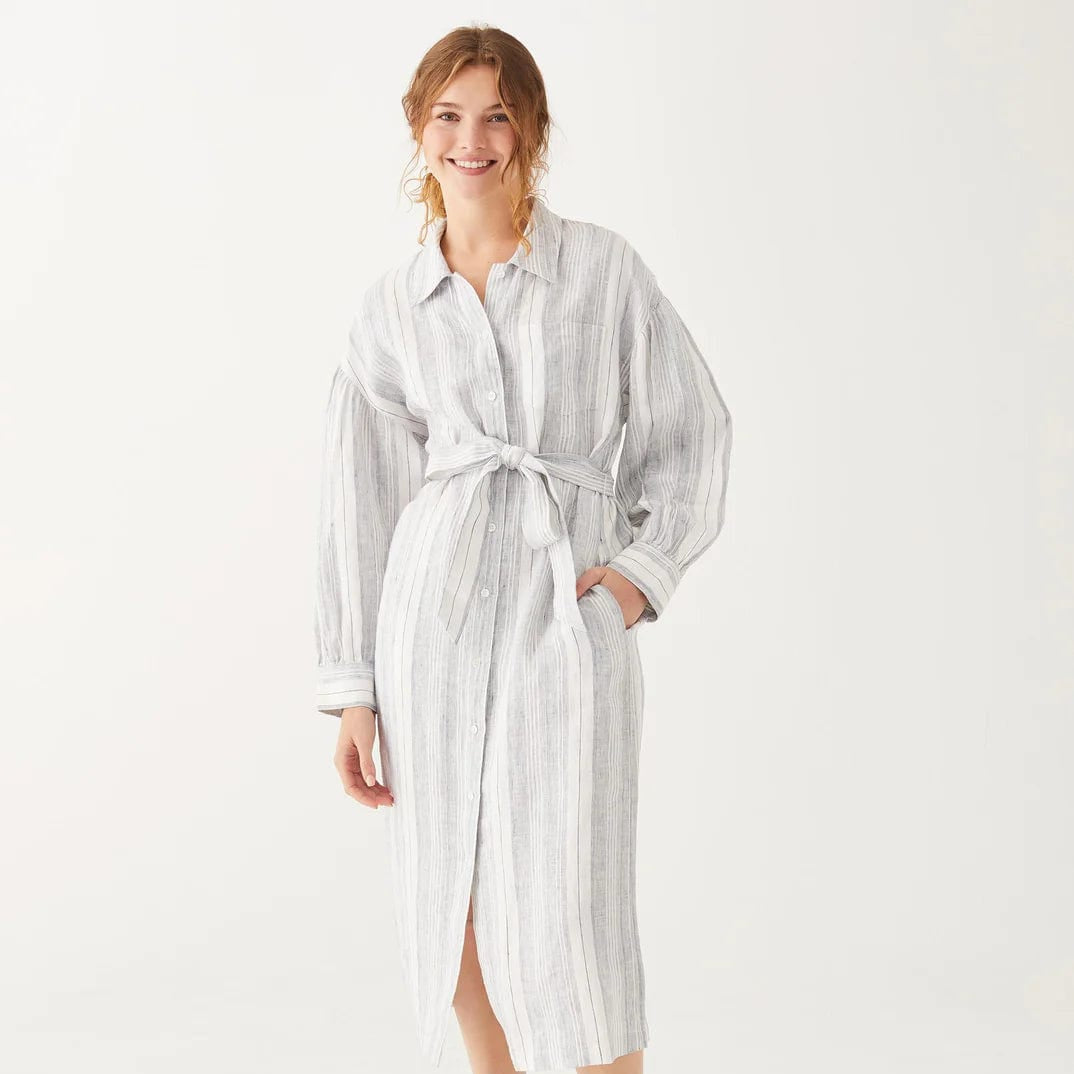 Mersea Women's Dresses Stripe Linen / Small Como Linen Dress