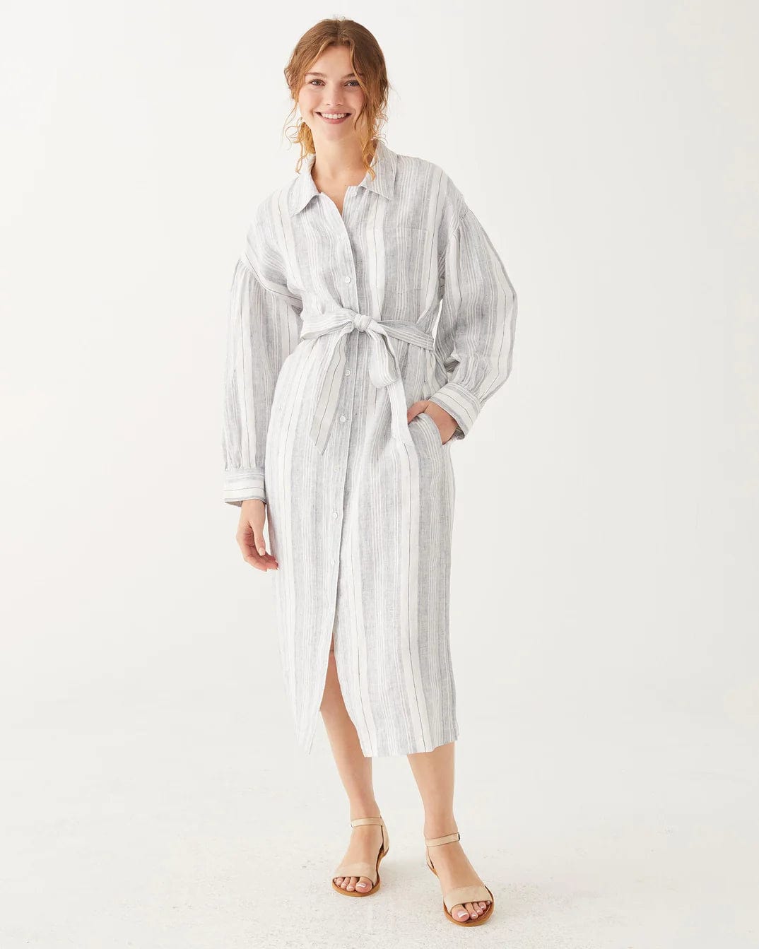 Mersea Women's Dresses Stripe Linen / Small Como Linen Dress