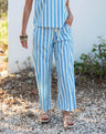 Blue + White Stripe