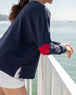 Navy + Red Heart