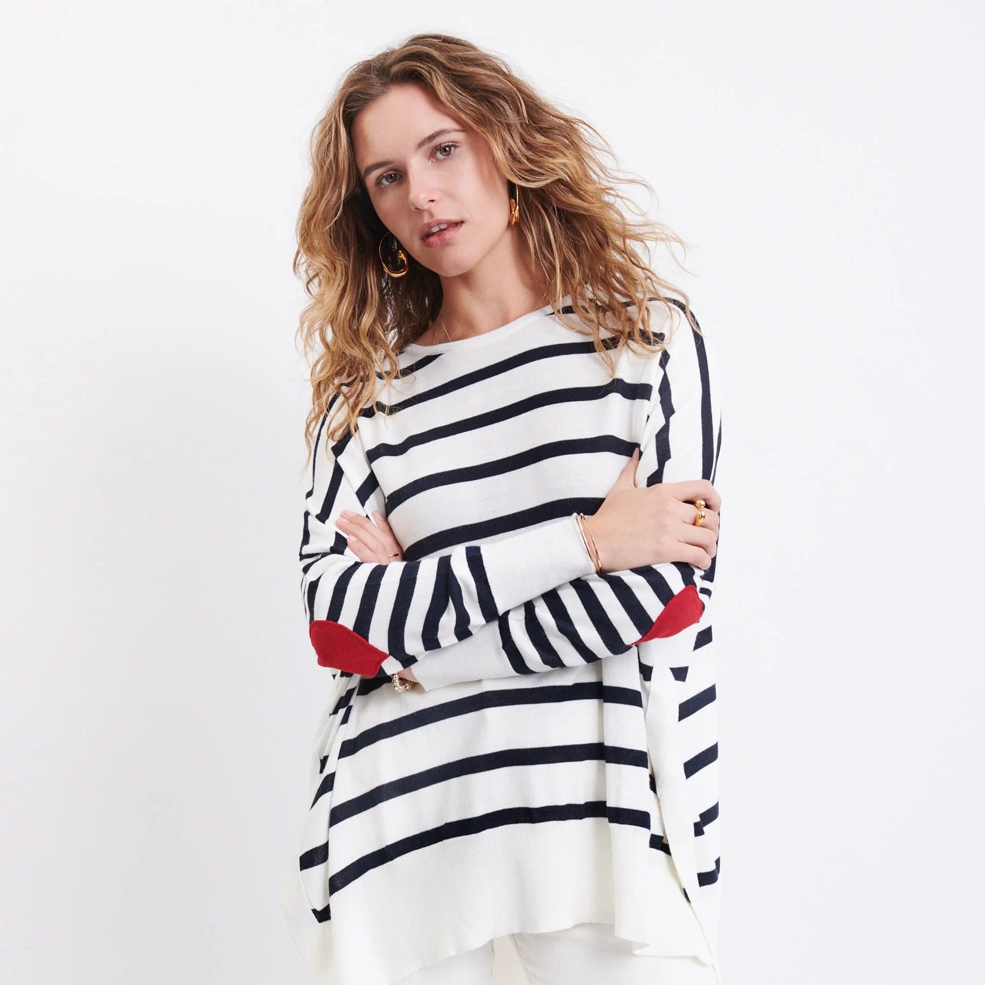 Mersea Women's Sweaters Navy Stripes / O/S Mersea Amour Sweater