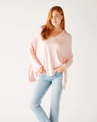 Mersea Women's Sweaters Sorbet Pink / O/S Mersea Catalina V-Neck Sweater