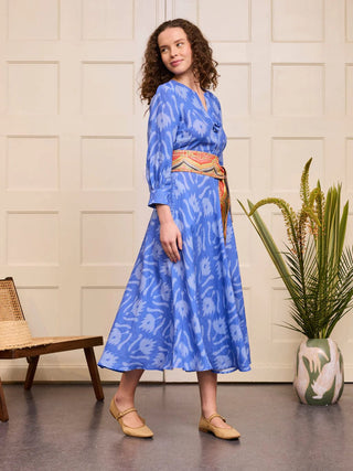 Nimo With Love Women's Dresses IKAT Blue / S Nimo With Love Azurite Dress