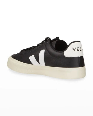 Veja Women's Campo Leather Sneaker Black/White