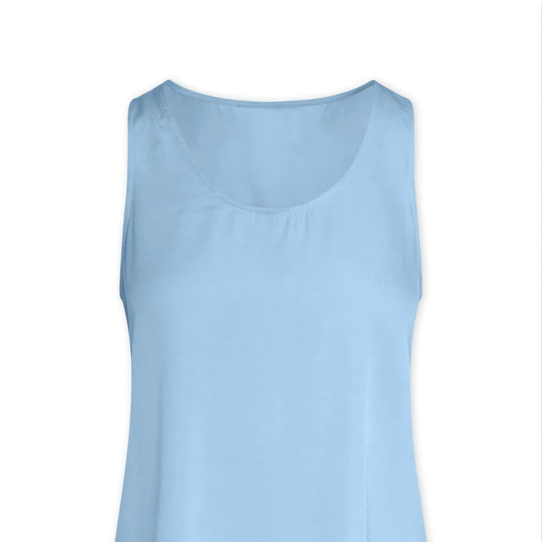 Nouvelle Silk Women's Shirts & Tops Aero Blue / Small Nouvelle Silk Tivoli Tank