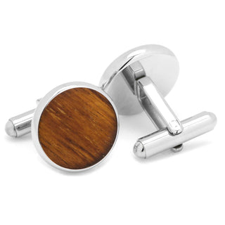 Ox & Bull Trading Co Men's Accessories Brown Ox & Bull Wood Grain Cuff Links