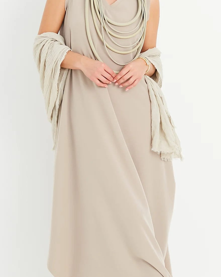 PLANET by Lauren G Women's Dresses Fawn / 3 (10-16) Planet Parachute Silk Dress