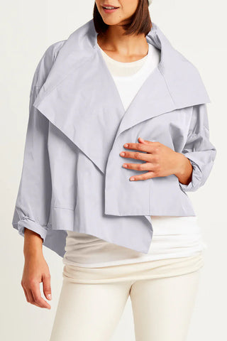 Planet Nylon Cropped Asymmertical Jacket