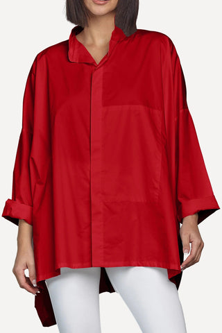 PLANET by Lauren G Women's Shirts & Tops Cherry / One Size Planet Cotton Signature Shirt