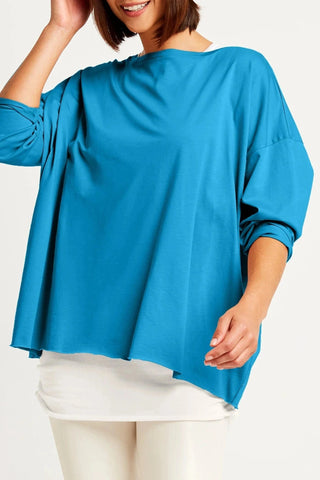 PLANET by Lauren G Women's Shirts & Tops Marina / O/S Planet Pima Cotton Luxury Boxy Tee