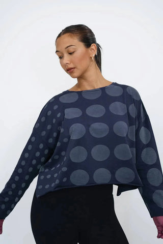 Planet Polka Dot Cropped Tee