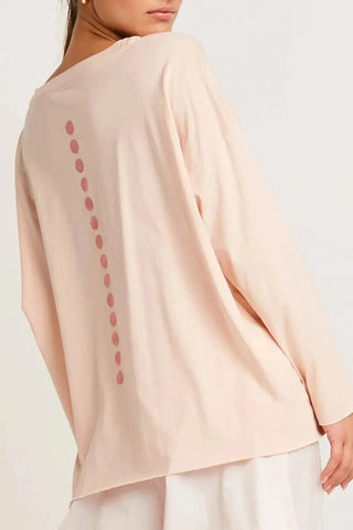 PLANET by Lauren G Women's Shirts & Tops Planet Pima Cotton Metallic Dot Dot Boxy Tee