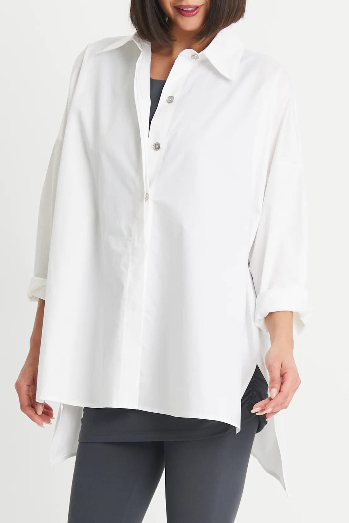 PLANET by Lauren G Women's Shirts & Tops Vanilla / One Size E-Z Shirt