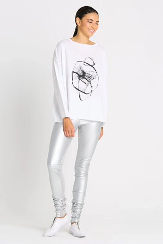 Planet Pima Cotton "Scribble" Luxury Boxy Tee