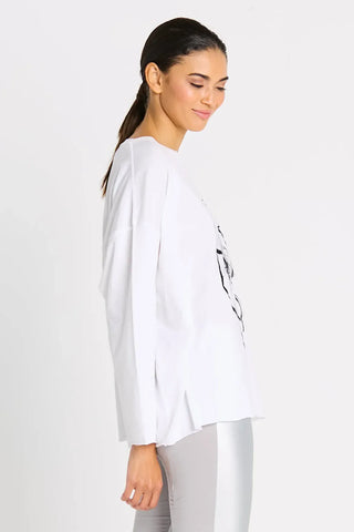 Planet Pima Cotton "Scribble" Luxury Boxy Tee
