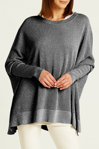 Planet Pima Cotton Metallic Seed Stitch Sweater