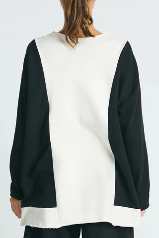 Planet French Terry Color Block Sweatshirt