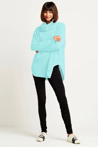 Planet Pima Cotton Waffle Cowl Sweater - Planters Exchange