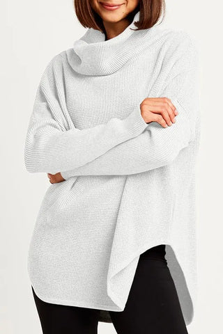 Planet Pima Cotton Waffle Cowl Sweater - Planters Exchange